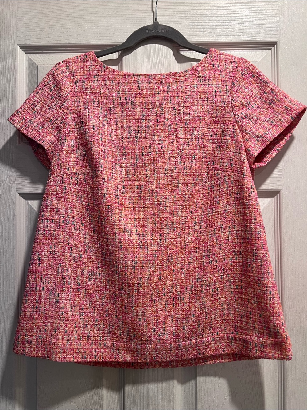 Sail to Sable Pink Tweed Blouse - Small
